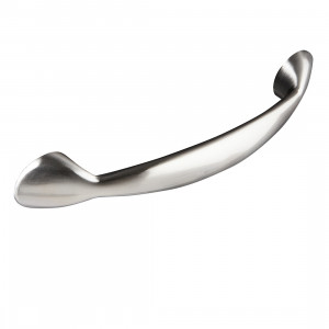 Bow handle, brushed steel