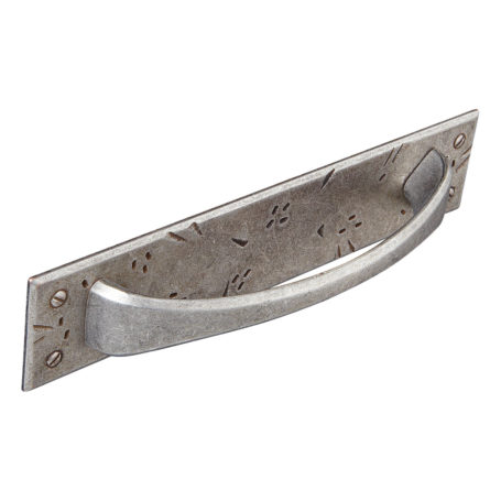 Handle & backplate, pewter