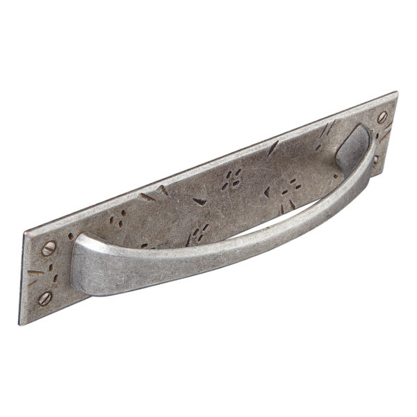 Handle & backplate, pewter