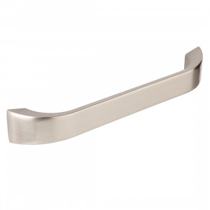Strap bar handle, brushed steel