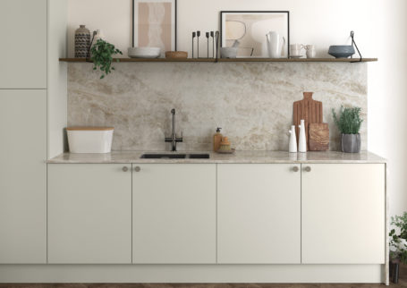 Zola Soft Matte Porcelain plinth: 150 x 3000 x 16